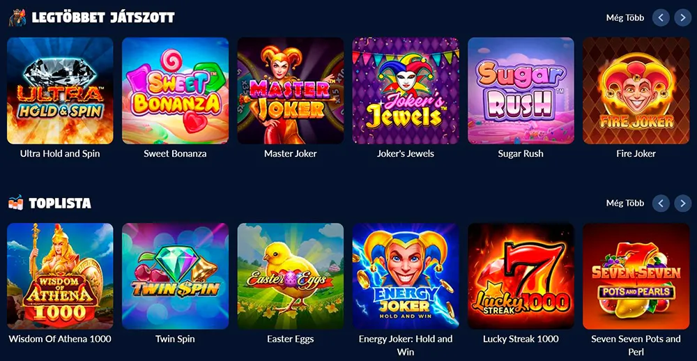 Bison-Casino-játékok